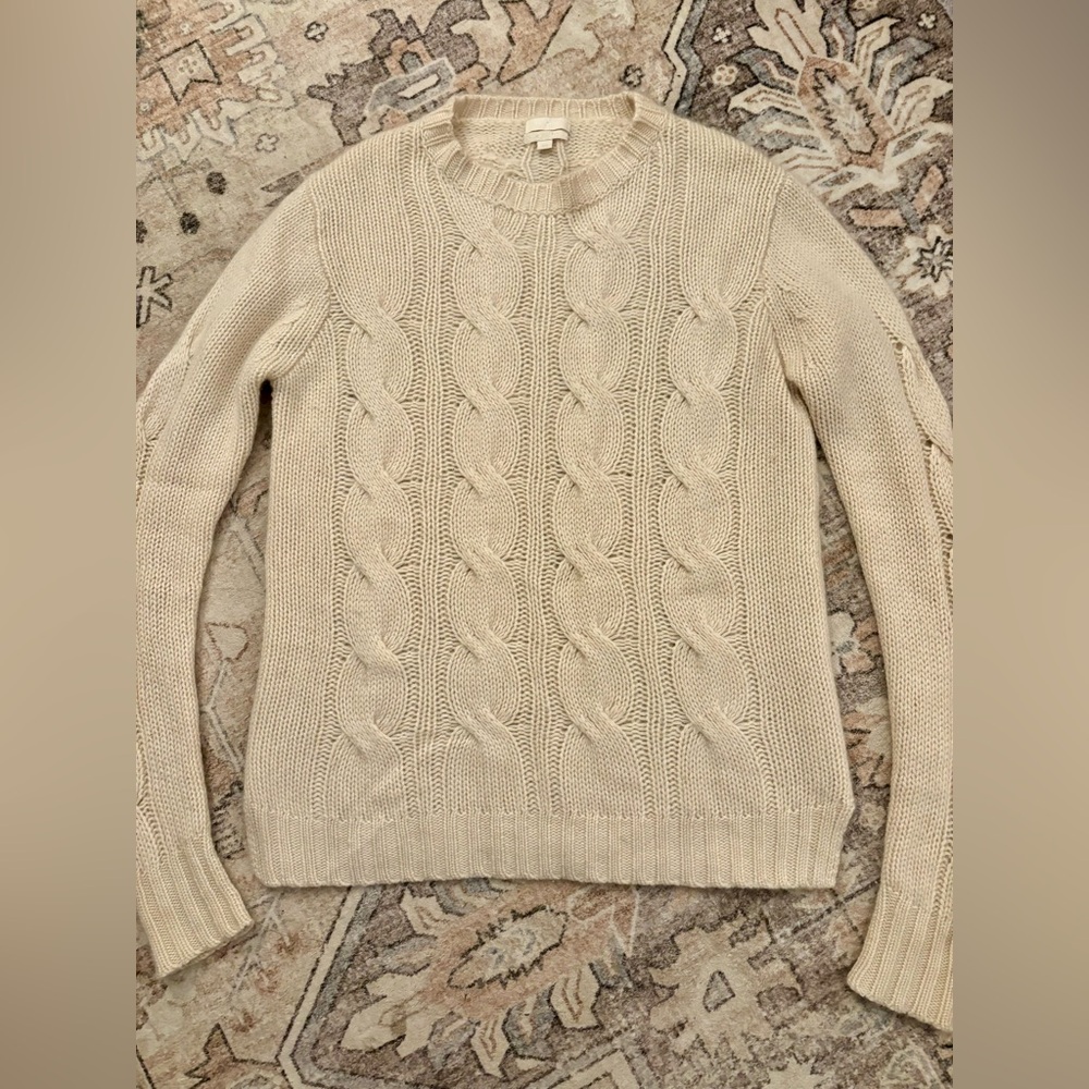 J. Crew Cashmere Cable Knit Sweater